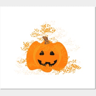 Magical Halloween Pumpkin Posters and Art